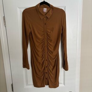 L sleeve cinch dress